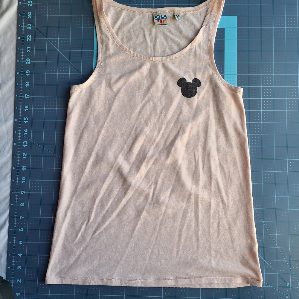 Mickey Mouse Tank Top Blush Pink Junk Food